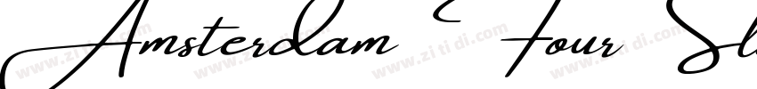 Amsterdam Four Slant字体转换